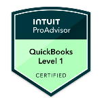 QuickBooks Online Certification Level 1 Badge